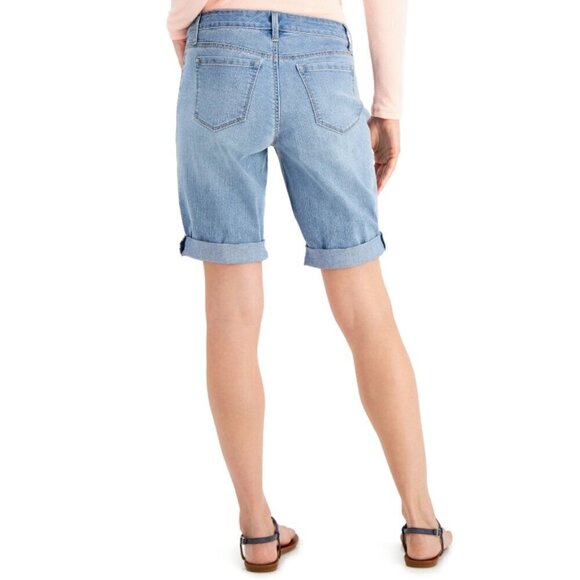 Style & Co. Women's Casual Cuffed Denim Bermuda Shorts NWT - Picture 2 of 7